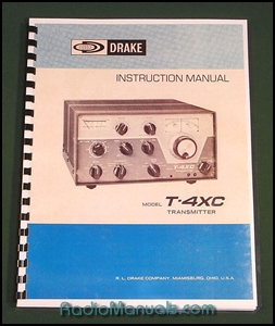 Drake T-4XC Owners Manual: 11" x 17" Foldout Schematic - Click Image to Close